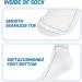 LIN Diabetic Socks for Men & Women | Non-Binding Circulatory Extra Wide Top | 12 Pairs Crew/Snow White - Buy Online on GoSupps.com