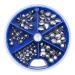 FREGITO 205pcs/117pcs/78pcs Weight Sinkers 5 Sizes/6 Sizes Lead Weights Round Split Shot Sinker Removable Fishing Weights Sinkers 78pcs-blue Box