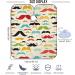 Visesunny Colored Mustache Vintage Barber Cape - Anti-Static Water-Resistant Hair Cutting Bib | Professional Salon Polyester Adjustable Snap Closure - Buy Online on GoSupps.com