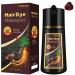 Dark Red Wine 3 in 1 Hair Dye Shampoo for Gray Hair Instant Herbal Red Hair Color Shampoo for Women & Men Natural Red Hair Shampoo Long Lasting Ammonia Free Paraben Free 500ml