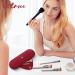 Qetlavee Silicone Make-Up Bag & Brush Container - Portable Travel Essentials with Magnetic Snap Design - Easy to Clean Red Cosmetics Holder - Buy Online on GoSupps.com