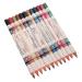 Angoily 12 pcs Eye Cosmetic Pencil Eyebrow Pen Lasting Eyeliner Colorful Long Waterproof Liner Lip Makeup 1 count (Pack of 1) As Shown