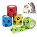 Vet Wrap Pet Cohesive Bandages Dog Bandage Self Adhesive Cohesive Non-Woven Elastic Bandage with Breathable and Stretchable Fabric for Human Wrist Ankle Sprains & Swelling 4 Rolls 5cm x 4.5m One Size 4