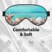 Soft Sleep Mask for Men & Women - Double Side Print Starfish & Shell Blackout Blindfold | Adjustable Retro Wooden Eye Covers for Travel & Home - Buy Online on GoSupps.com