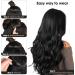 Black Halos Hair Extensions - Invisible Wire 20 Inch Synthetic Wavy Hair Pieces for Women - Buy Online on GoSupps.com