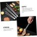 Alipis 3pcs Stainless Steel Barbecue Tongs Small Food Clips Barbecue Supplies Steak Buffet - Buy Online on GoSupps.com