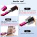 Buy Small Firm Straightening Brush for Dyson Airwrap Styler | Pink Hair Styling Comb Attachment - Optimize Your Hair Routine! - Buy Online on GoSupps.com
