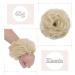Silk-Co Hair Part with Rubber Band - Wavy Soft Dutt Hair Extensions for Messy Bun Updos - 45g Bleach Blonde Thickening Hair - Buy Online on GoSupps.com