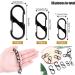 36 Pieces Mini Carabiner Hooks - Metal 8-Shaped Doppelkarabiner for Camping & Home Use (Black) - Buy Online on GoSupps.com