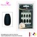 Bling Art Black Matte False Nails | 24 Long Coffin Ballerina Tips with Glue | International Shipping Available - Buy Online on GoSupps.com
