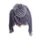 Women's scarf warm Print Neckuch Scarf triangular scarf scarf for cold weather autumn triangular triangular scarf women's scarf unit size gray