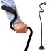 StrongArm Comfort Cane + Self Standing Lightweight Adjustable Walking Cane + Stabilizes Wrist & Provides Extra Support & Stability + Ergonomic Forearm Grip + Canes for Men & Women + FSA/HSA Eligible Black