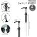 Coffee Syrup Pump 4 Pack (Black) Fits All Major Brands Compatible with Torani Matteo's Davinci Jordans Skinny Syrups Bottles 750ml Pumps Flavored Coffee Syrup Dispenser - Buy Online on GoSupps.com