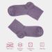 Cosyfeel Women Loose Diabetic Socks | 4-Pack Neuropathy Ankle Socks for Ladies | Super Soft Eco-Friendly Bamboo Material | Durable with Seamless Toe | Multicolour Patterns | 4 Seasons 7-9 1/2 CHALK VIOLET - Buy Online on GoSupps.com