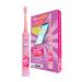 Blu Smart Bluetooth Enabled Kids Toothbrush with Live Tracking App to Teach Children Healthy Brushing Habits Share Results with Your Dentist Wireless Rechargeable Electric (Pink)