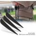 12 PCS 3 Archery Arrows Feathers - DIY Rubber Feather Fletching - Left/Right Wing Parabolic - Black - Buy Online on GoSupps.com