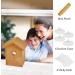 ASAB Wild Bird Watching Nesting Box Set | Birdhouse Kit with Spy Window and One Way Mirror Foil | Plastic Robin House with Wood Looking Design - Buy Online on GoSupps.com