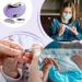 Fingernail Trimmer Electric Electric Nail File | Rechargeable Clipper LCD Digital Display Nail Scraps Storage Clipper with Light & 3 Speeds for Children Kids Adult Purple - Buy Online on GoSupps.com