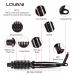 LOVANI Mini Travel Hair Curling Iron Brush - Dual Voltage 3-in-1 Ceramic Ionic Curler for Short Hair with Anti-Scald Protection & Travel Bag - Buy Online on GoSupps.com