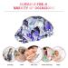 Double Waterproof Purple Butterfly Shower Cap for Women - One Size Large Bathing Hat for All Hair Types - Buy Online on GoSupps.com