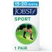 JOBST Unisex Sport Knee High 15-20 mmhg Athletic Compression Socks Small Blue/Grey