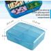 AKOAK Mini Pill Organizer - 6 Compartment Plastic Box for Beads Jewelry Vitamins & Supplements | International Shipping Available - Buy Online on GoSupps.com