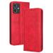 RankOne Flip Leather Case Cover for Motorola Moto G54 / Motorola Moto G54 Power (6.5" Inches) Red Motorola Moto G54 Red