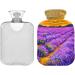 Naanle Lavender Fields Hot Water Bottle with Cover | 1L Heat Bottle for Back Pain Relief & Cold Therapy - Hand & Foot Warmer - Buy Online on GoSupps.com