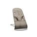 BabyBjrn BABYBJRN Bouncer Bliss, 3D Mesh, Light Grey Frame, Grey/Beige, Gray Beige mesh (006102US)