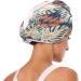 Tropical Leaves Dry Hair Cap Set | 2-Piece Quick Drying Towel & Button Headband - Super Absorbent & Comfortable - Buy Online on GoSupps.com