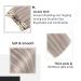 Vivien Extensions Clip-In Real Hair - Dirty Blonde & Platinum #19/60 - 30cm 70g - 12 Inch 7PCs - International Shipping - Buy Online on GoSupps.com