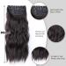 4Pcs Dark Brown 20 Inches Long Curly Clip in Human Hair Extensions - Thick Brunette Synthetic Hair - Buy Online on GoSupps.com
