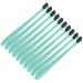 Jauarta 50pcs Disposable Wheat Straw Toothbrush with Tube Portable Travel Toothbrush Oral Care (Green Belt Tube)