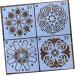 NUOBESTY 108 pcs Painting Square Plastic Kit Circle Fashion White Accessories Spraying Mixed Template Whitex3pcs 9X9cmx3pcs - Buy Online on GoSupps.com