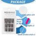 24 Piece Short Black Angular French Press On Nails - Acrylic Full Cover Artificial Nails for Women & Girls - Buy Online on GoSupps.com