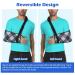 Plaid Arm Sling - Soft Embossed Fabric Shoulder Immobilizer for Shoulder Injury Removable Strap Medical Arm Sling for Men & Women - Black - Buy Online on GoSupps.com
