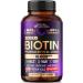 Biotin 10000mcg with Silicon - Pharmaceutical Grade Biotin Supplement for Women - Hair Growth Support Skin & Nails - Max Strength & 100% Bioavailability - Made in USA - 120 Softgels 120 Days Supply