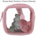 Llama Bella 5 Piece Diaper Bag Organizer Pouch Set - Clear with Straps and Pacifier Case in Pink - Buy Online on GoSupps.com