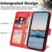 Buy SRISHP PU Leather Flip Wallet Case for Oppo Reno 8t 5G & Oppo A1 Pro - Red Magnetic Folding Cover & Protective Case - Buy Online on GoSupps.com