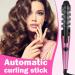 Automatic Curling Wand | Portable Hair Curler Hair Straightener and Curler 2 in 1 Automatic Hair Curler Curling Wand for Girls and Women Pink US - Buy Online on GoSupps.com