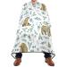 Waterproof Barber Cape -Cute Bears Watercolor Cartoon Animal Cheetah Haircut Bib for Men Unisex Hair Cutting Cape(8rp1a)