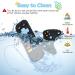 BPA-Free Silicone Baby Teething Toys - Remote Control & Game Controller Teether Set for 0-6 Months with Dummy Chain - Black - Buy Online on GoSupps.com