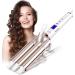3 Barrel Hair Waver - CkeyiN 22mm Ceramic Tourmaline Beach Wave Styling Tool with 16 Temp Settings & LCD Display - Silver & White - Buy Online on GoSupps.com