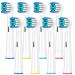 Replacement Brush Heads Compatible with Oral B Pro Electric Toothbrush Classic Round Brush Heads Replacement Refills for Vitality Pro Smart Genius Series White