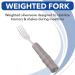 Sammons Preston Weighted Fork with 8 oz. Additional Weight - Easy-to-Hold Adaptive Utensil for Tremor Stability - Buy Online on GoSupps.com