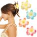 Midodo 4 pieces of hair clip flower small hair clip colored hair clip women slip-resistant hair clips for thick thin hair-accessories girl women 3354-1