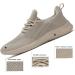 Wrezatro Men's Slip on Walking Shoes - Ultra Light Breathable Non Slip Running Shoes for Casual Fashion and Sports - 10 Khaki - Buy Online on GoSupps.com