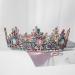 MR Mcrown Baroque Queen Crown for Women - Rhinestone Wedding Crown & Tiara for Costume Parties - Vintage Hair Accessory with Gemstones (Multicolor) - Buy Online on GoSupps.com