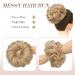 Fine Hair Part with Rubber Band - Curly Hair Extensions & Ponytail Hair Parts for Women & Girls - Honey Blonde & Platinum Blonde - 38g - Buy Online on GoSupps.com