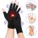 Sibba Arthritis Compression Gloves for Women Men - Fingerless Glove for RSI, Carpal Tunnel, Rheumatoid, Tendonitis - Black - Buy Online on GoSupps.com